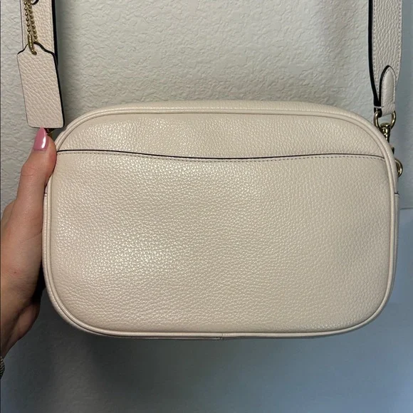 LIKE NEW Coach Detachable and thicker strap Large Jamie Camera Bag cream white - Picture 8 of 10
